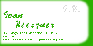 ivan wieszner business card